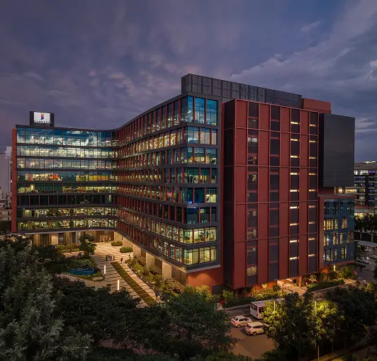 Bagmane REIT Grade A+ office parks in Bengaluru skyline