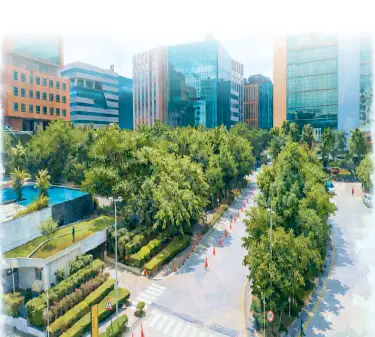 Bagmane REIT Grade A+ commercial office business parks in Bengaluru